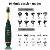 Potente vibrador succionador de clítoris y estimulador del punto G
